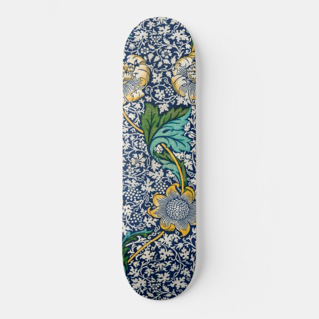 Kennet Pattern (von William Morris) Skateboard (Vorderseite)