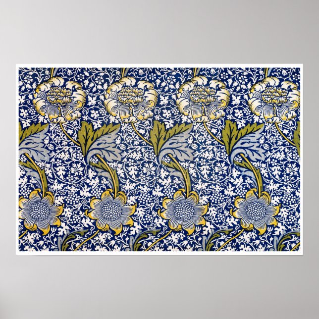 Kennet von William Morris, Vintage Textilkunst Poster (Vorne)