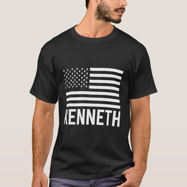 Kenneth Name Forename Personalisiert Usa T-Shirt (Vorderseite)