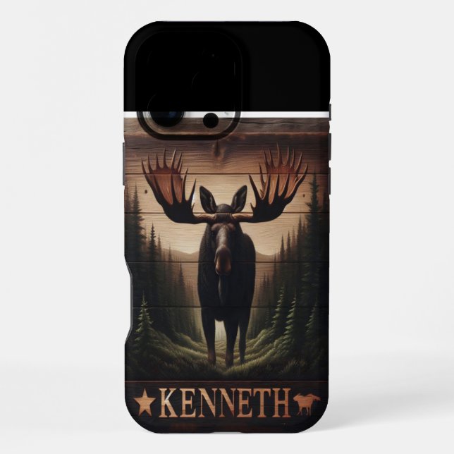 Kenneths Wald-Elch iPhone Hülle (Rückseite)