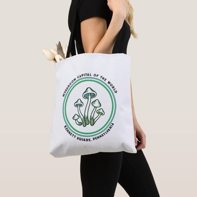 Kennett Square Mushroom Hauptstadt Souvenir Tote B (Von Nahem)