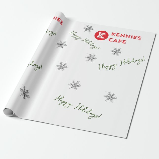 Kennies Cafes Weihnachtswrapping Paper Geschenkpapier (Ungerollt)
