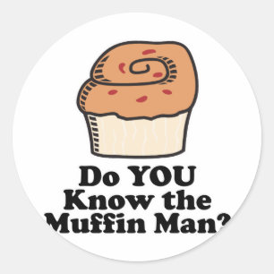 Kennt den Muffin Runder Aufkleber