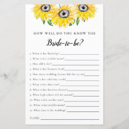 Kennt die Brautblume, das Brautparty-Spiel