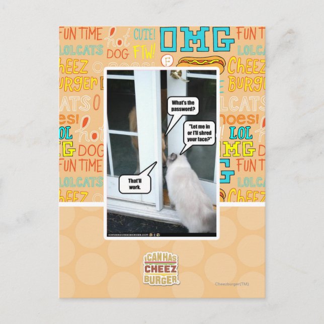 Kennwort bitte postkarte (Vorderseite)