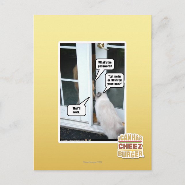 Kennwort bitte postkarte (Vorderseite)