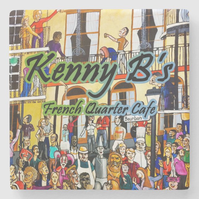 Kenny B's Cajun Seafood Hütte, Hilton Head Island Steinuntersetzer (Vorderseite)