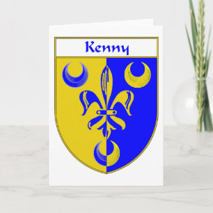 Kenny Coat of Arms/Familienwappen Feiertagskarte
