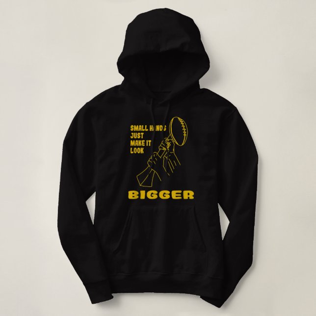 Kenny Pickett Kleine Hände machen es einfach größe Hoodie (Design vorne)