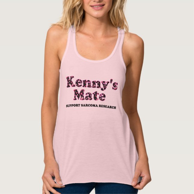 Kennys Kamerad-Rosa-Blumenmuster-Behälter Tank Top (Vorderseite)