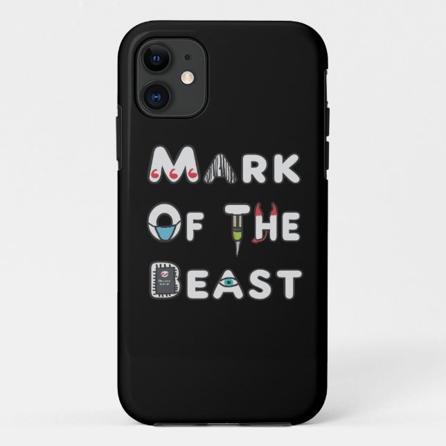 Kennzeichen der Bestie Case-Mate iPhone Hülle (Rückseite)