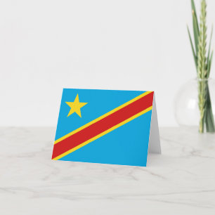 Kennzeichen der Flagge Kongo-Kinshasa Karte