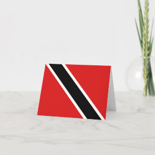 Kennzeichen der Flagge von Trinidad und Tobago Karte