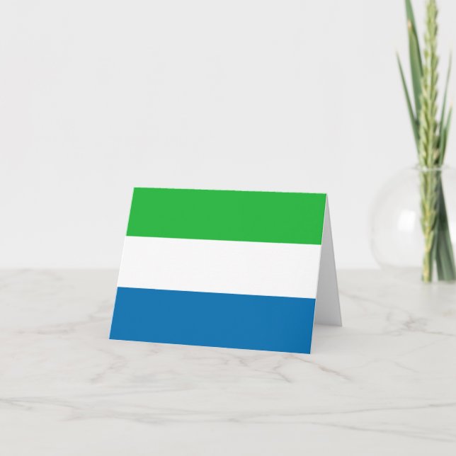 Kennzeichen der Sierra Leone Karte (Vorderseite)