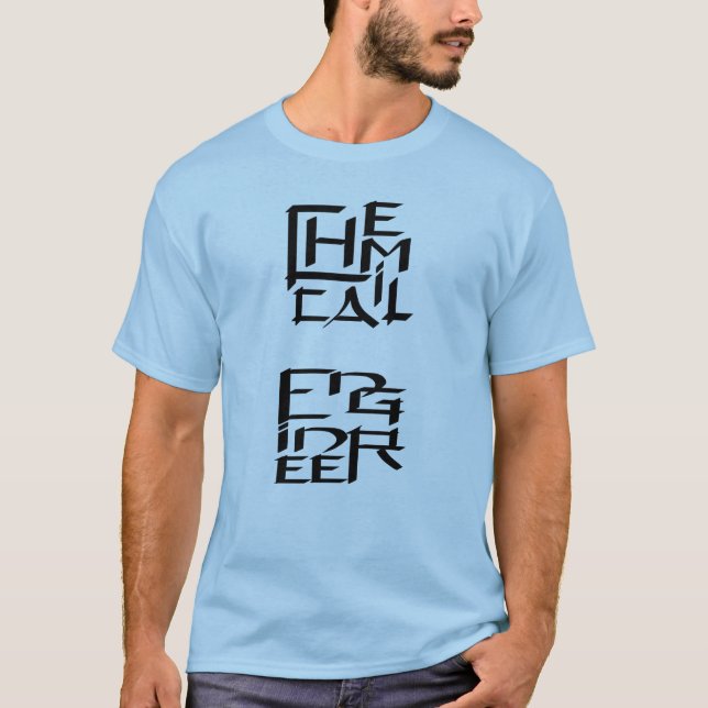 Kennzeichen des Chemieingenieurs T-Shirt (Vorderseite)