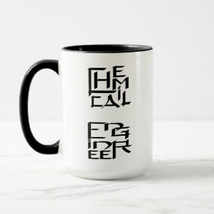 Kennzeichen des Chemieingenieurs Tasse