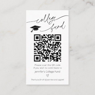 Kennzeichen des Uni Fund QR Visitenkarte