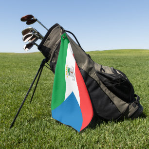 Kennzeichen für äquatoriale Guinea Golfhandtuch