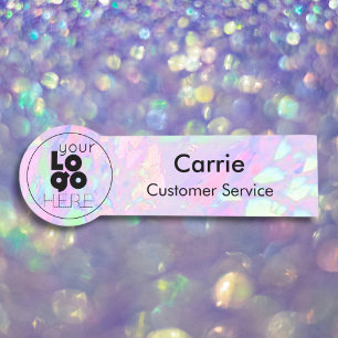 Kennzeichen Ihres Round-Business-Logos Opal-Logo-T Namensschild
