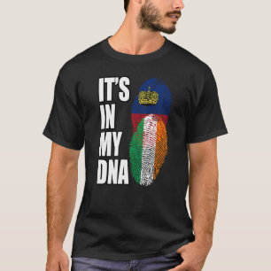 Kennzeichen Liechtenstein und Irish Mix DNA Herita T-Shirt