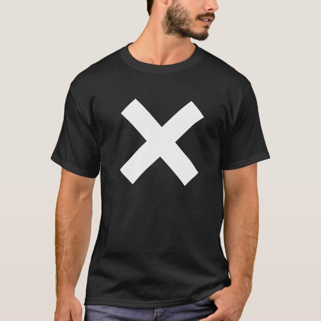 Kennzeichen X die Stelle T-Shirt (Vorderseite)