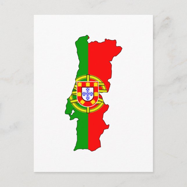 Kennzeichenkarte Portugal Postkarte (Vorderseite)