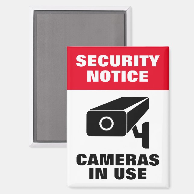 Kennzeichenmagnete für Sicherheitskameras Magnet (Vorderseite/Rückseite)