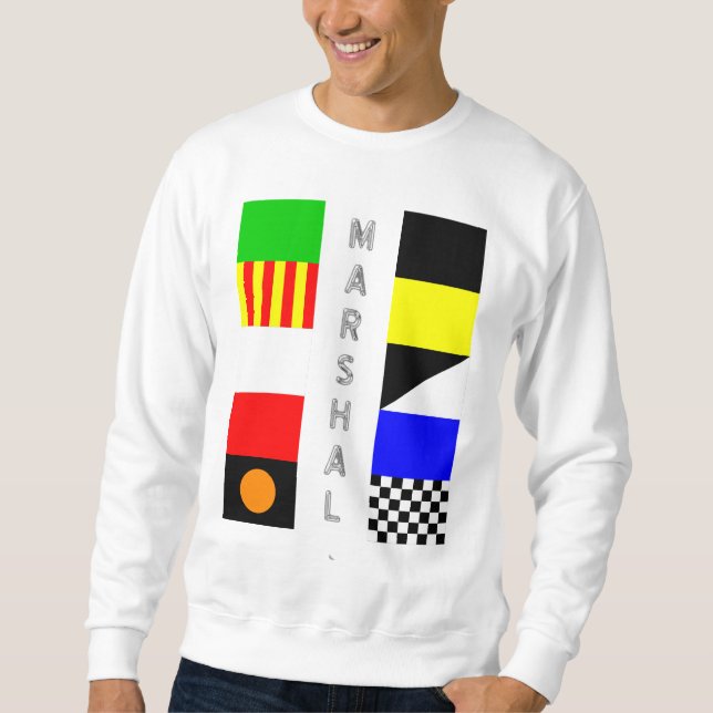 "Kennzeichnet" durch Fahnenträger Sweatshirt (Vorderseite)
