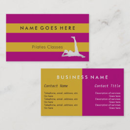 "Kennzeichnet" Pilates Visitenkarten Visitenkarte