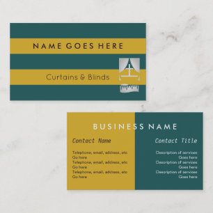 "Kennzeichnet" Vorhänge und macht Visitenkarten Visitenkarte