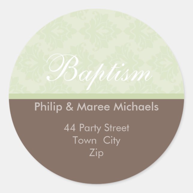 KENNZEICHNUNG DER ADRESSE: oh, so schön 3 Runder Aufkleber (Vorderseite)