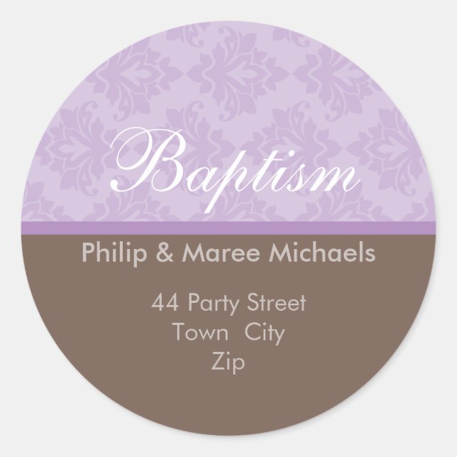 KENNZEICHNUNG DER ADRESSE: oh, so schön 7 Runder Aufkleber (Vorderseite)