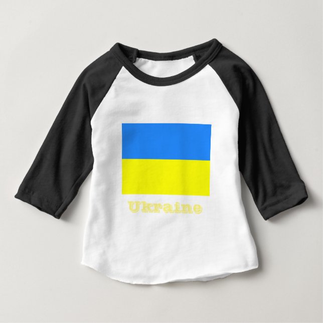 Kennzeichnung der Flagge der Ukraine, T-Shirt (Vorderseite)