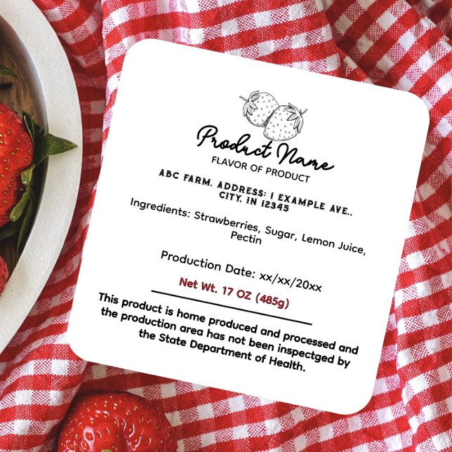 Kennzeichnung der Hütte Indiana Quadratischer Aufkleber (Von Creator hochgeladen)