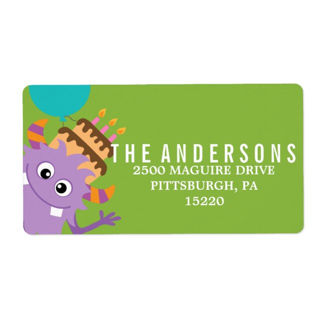 KENNZEICHNUNG DER MONSTER MASH GEBURTSTAG (Vorne)