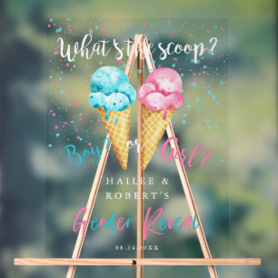 Kennzeichnung des Eis-Geschlechts Acrylschild