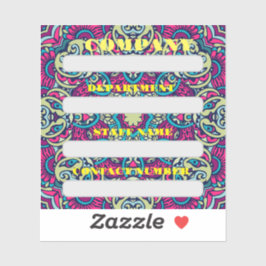 KENNZEICHNUNG DES PERSONALS DER GESELLSCHAFT AUFKLEBER