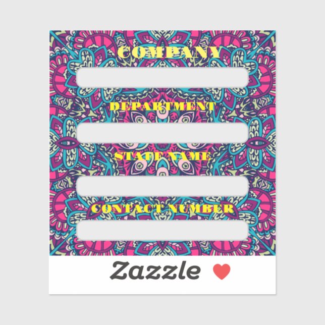 KENNZEICHNUNG DES PERSONALS DER GESELLSCHAFT AUFKLEBER (Blatt)