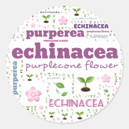 KENNZEICHNUNG DES WORTES - HERBS/GEMÜSE - PURPLECO RUNDER AUFKLEBER