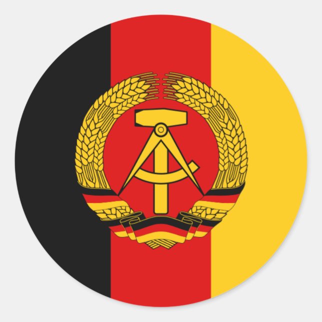 Kennzeichnung von NVA-Fahrzeugen Runder Aufkleber (Vorderseite)