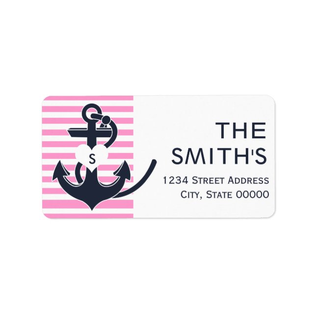 Kennzeichnungen für die Ankeradresse Adressaufkleber (Vorne)