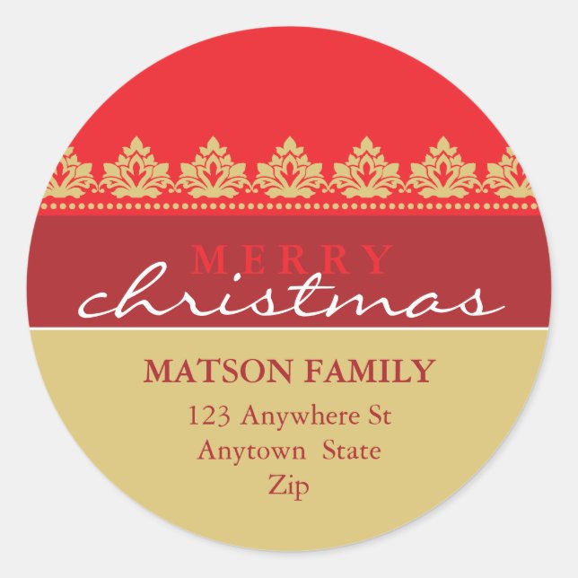 KENNZEICHNUNGEN FÜR DIE HELLE ADRESSE: hübsch an d Runder Aufkleber (Vorderseite)