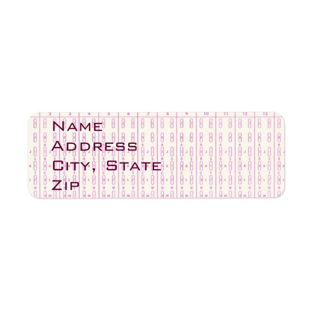 Kennzeichnungen für die Sense-Kartenadresse des Co (Vorne)