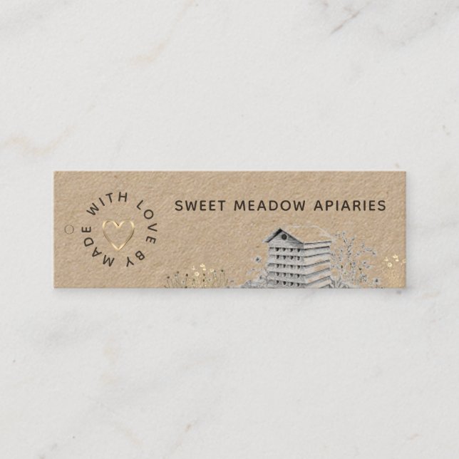 Kennzeichnungen für Imkereierzeugnisse Mini Visitenkarte (Vorderseite)