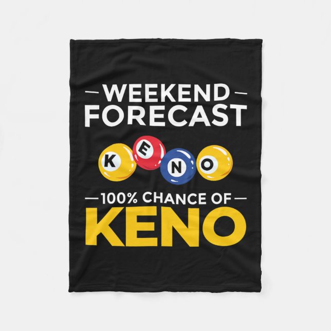 Keno Game Player Spielautomaten Casino  Fleecedecke (Vorderseite)