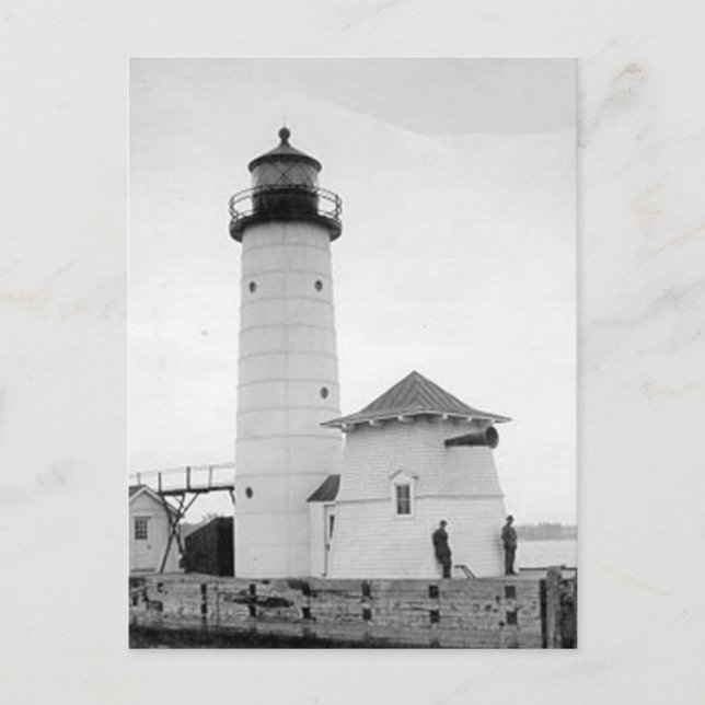 Kenosha North Pier Lighthouse Postkarte (Vorderseite)