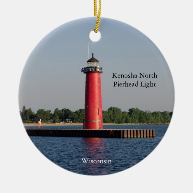 Kenosha North Pierhead Light Ornament (Vorne)