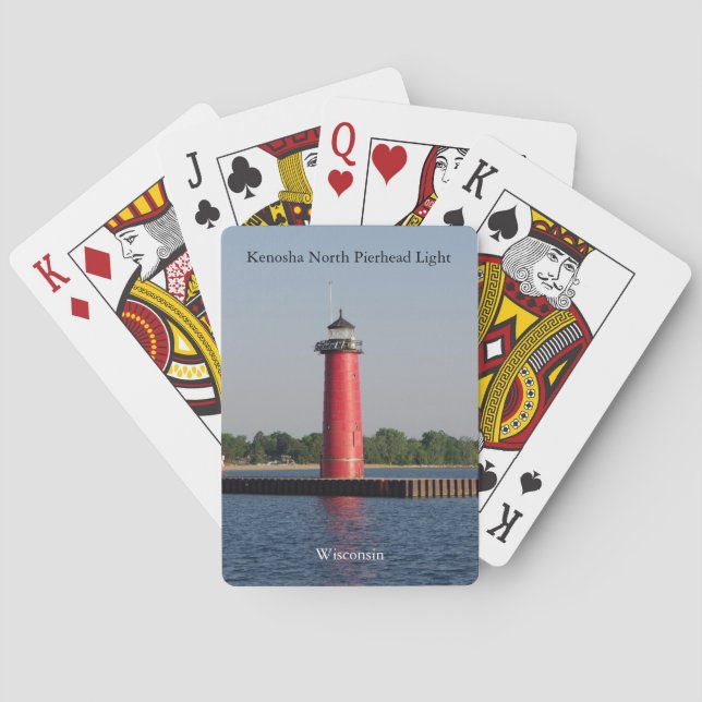 Kenosha North Pierhead Light Spielkarten (Rückseite)