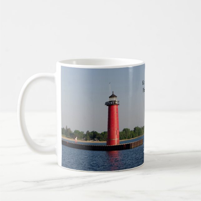 Kenosha North Pierhead Light Tasse (Links)