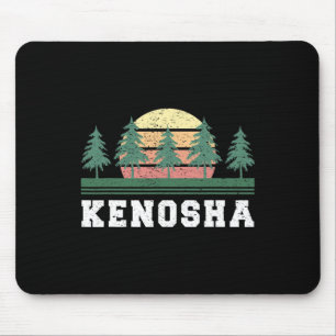 Kenosha Retro Vintage Stadt Männer Frauen Kinderge Mousepad
